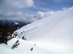 Skiing 2006-0326 Mt. Hood Meadows w/ Seeger & Tracy. Our first time in Heather Canyon (all Black and Double Black runs).
